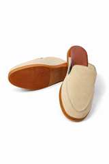 SBM-02 Sand Suede Mules