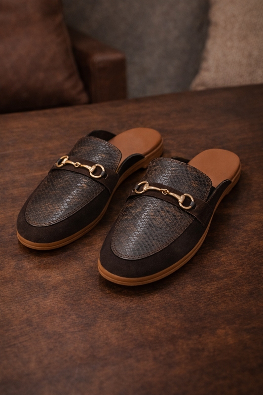 SBM-03 Dark Brown Mules