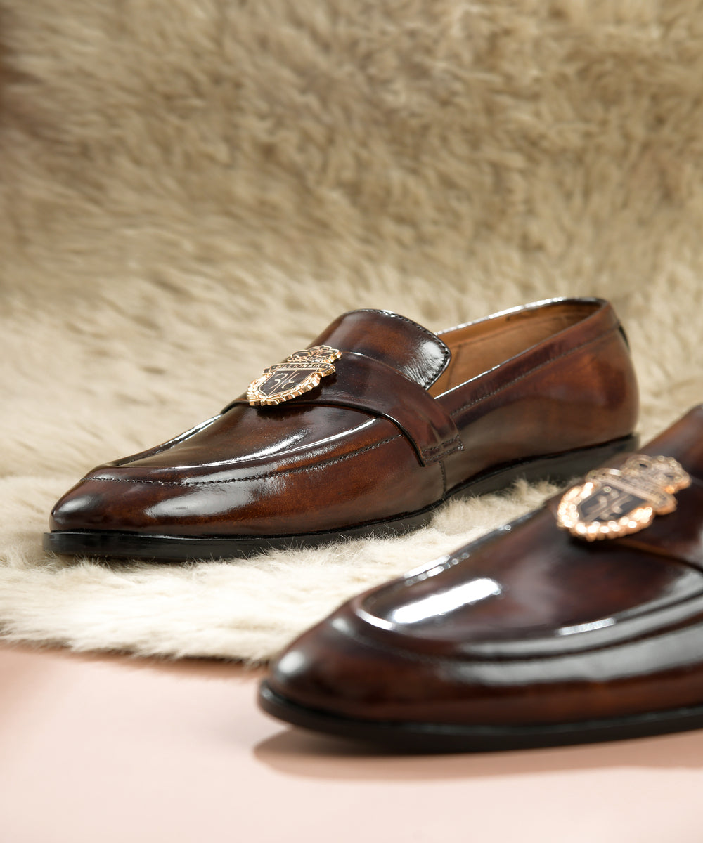 SB-09 BLNRE Elegant Brown Shoes for Men