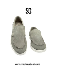 SB-46 Grey Suede Loafers