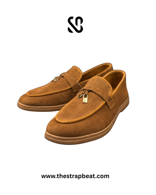 SB-46 Whiskey Brown Suede Loafers