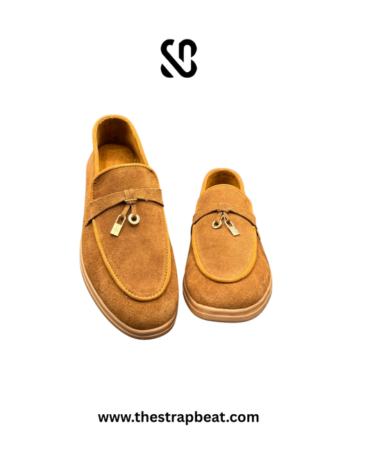 SB-46 Whiskey Brown Suede Loafers
