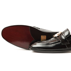 SB-08 Classic RC Black Leather Shoes