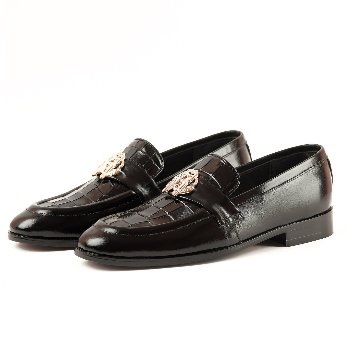 SB-08 Classic RC Black Leather Shoes