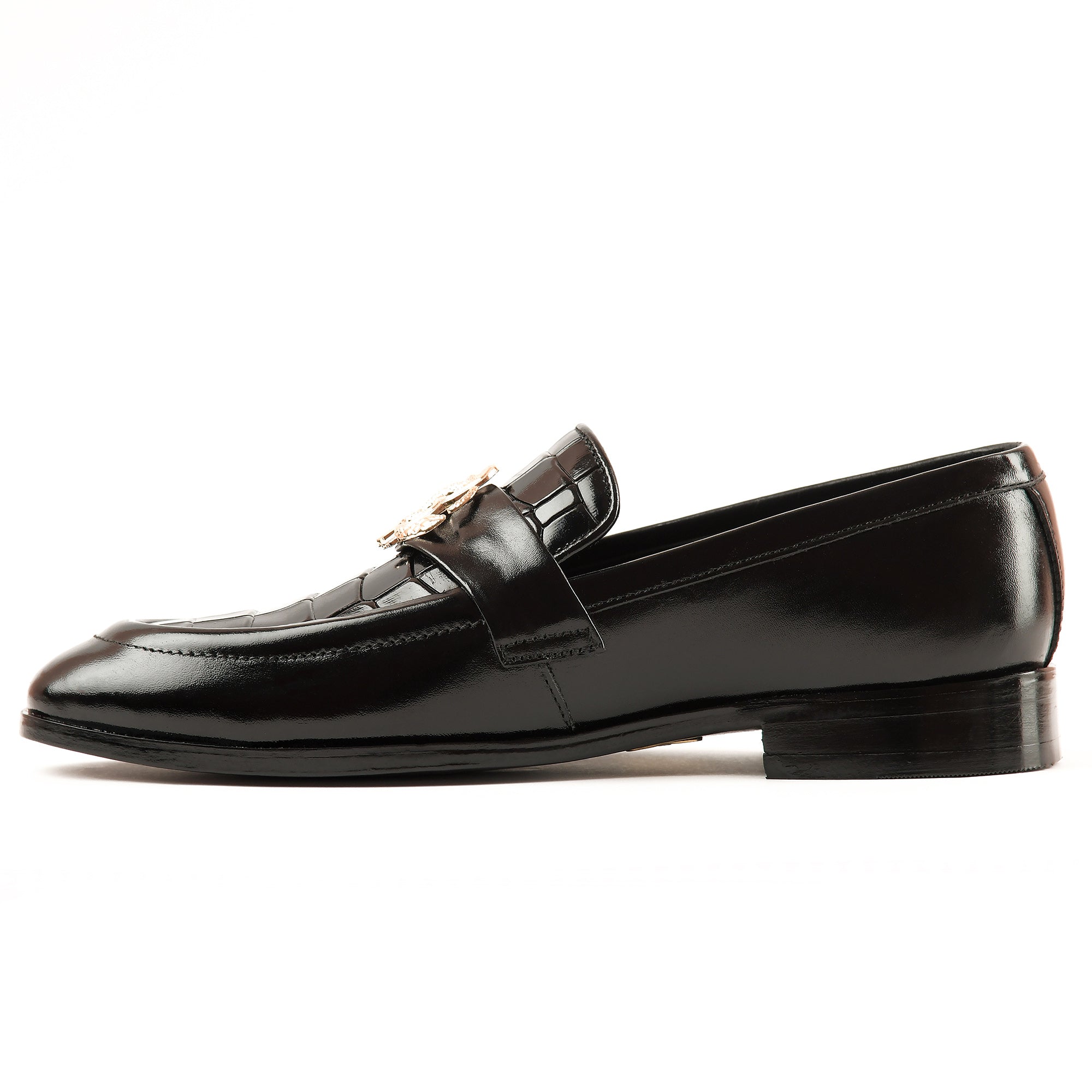 SB-08 Classic RC Black Leather Shoes