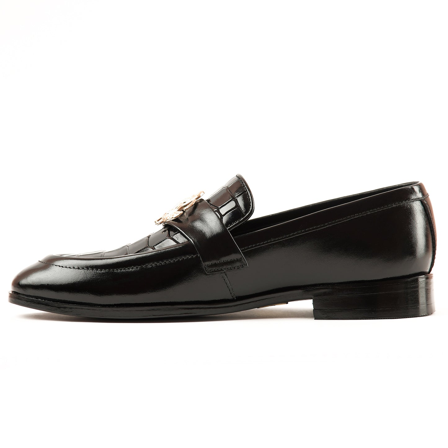 SB-08 Classic RC Black Leather Shoes