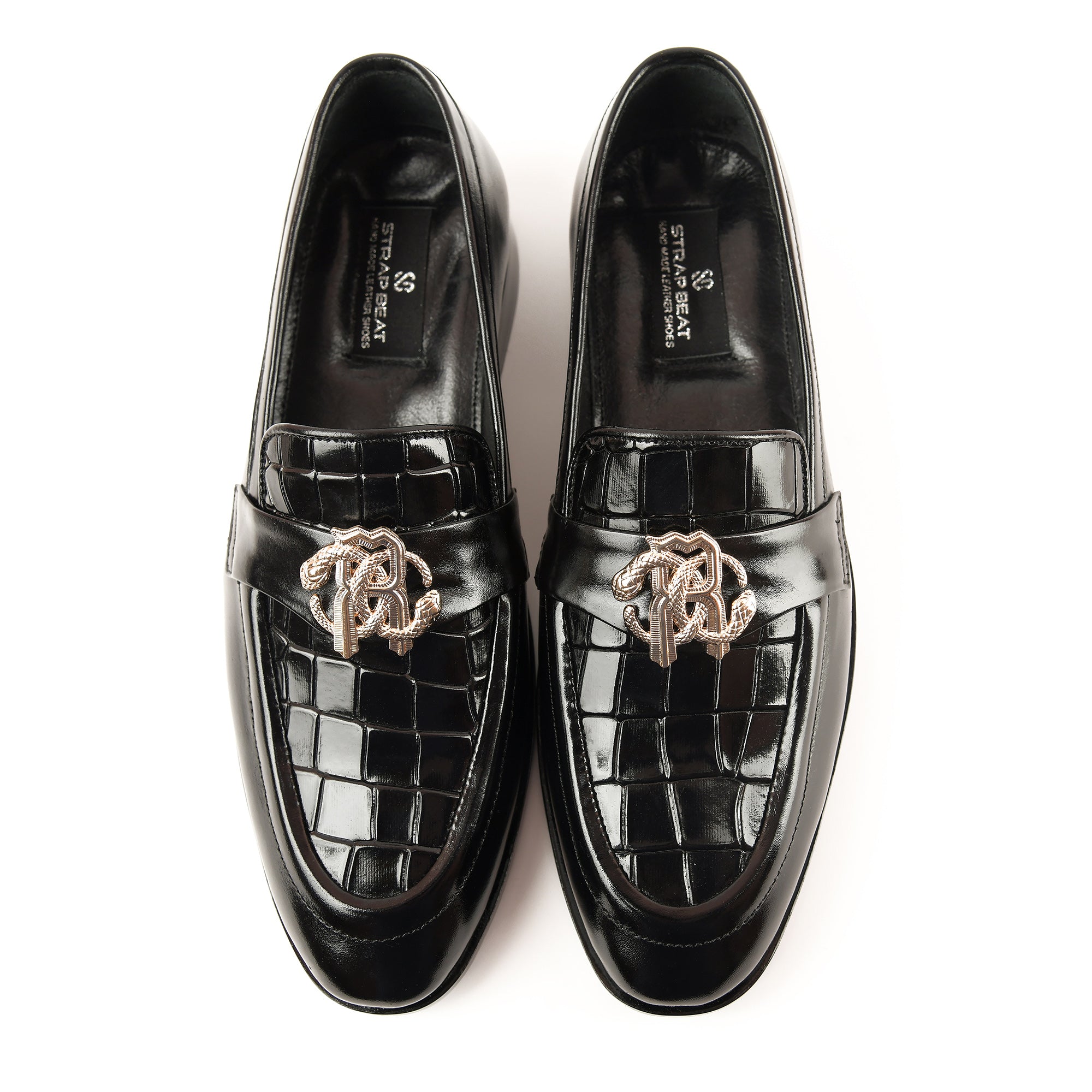 SB-08 Classic RC Black Leather Shoes